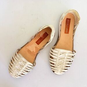 Rocket Dog Women's White Kelton Austin Huarache Sandals, 6 Summer Flats